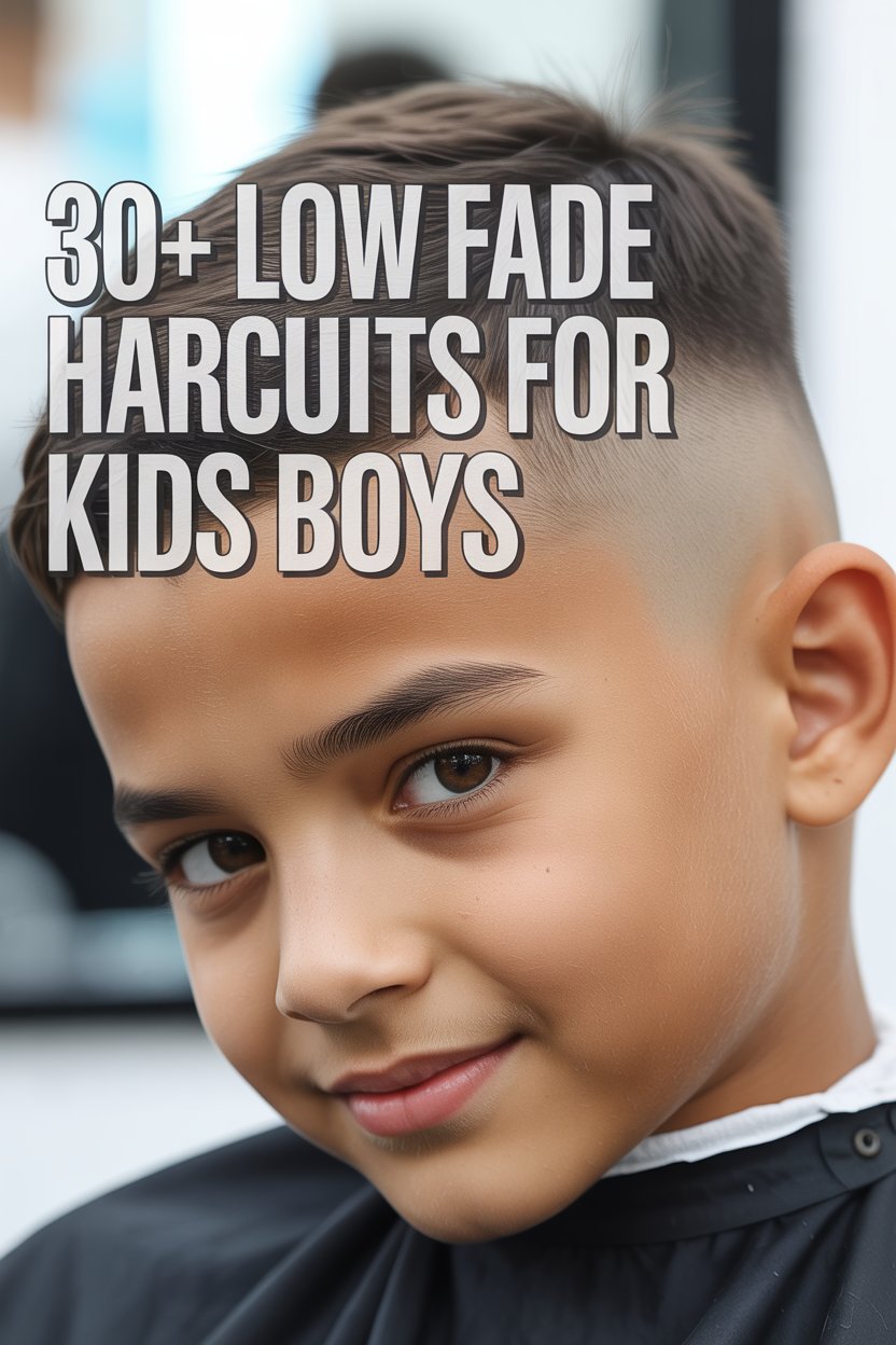 Low Fade Haircut for Kids Boys