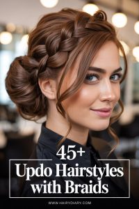 45+ Stunning Updo Hairstyles with Braids – HairyDiary