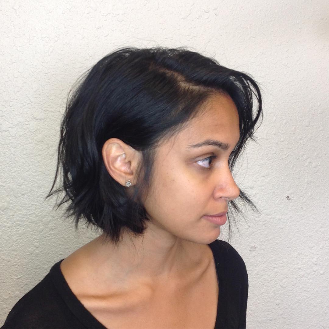 13. the Modern Tousled Chin-length Bob