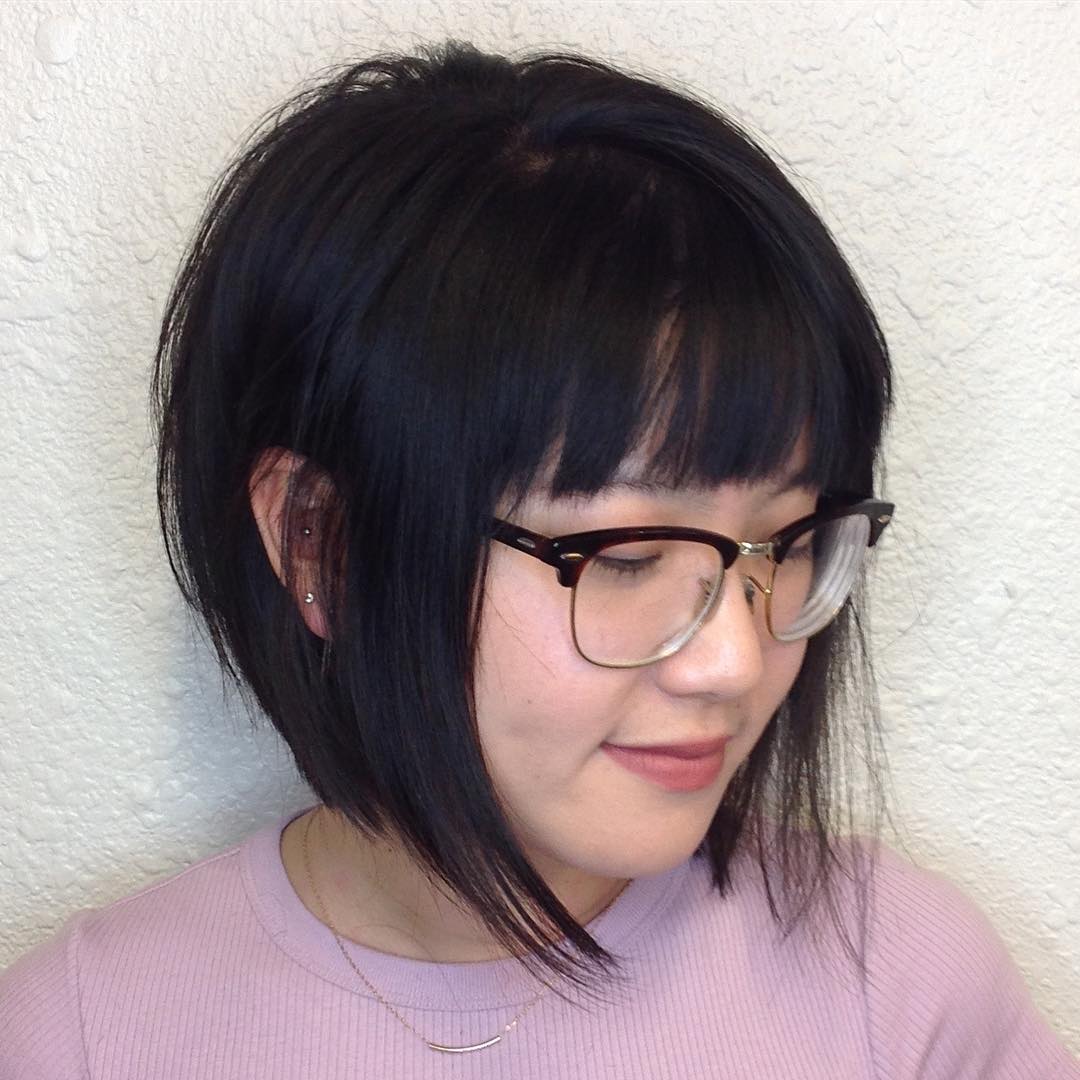 20. Ethereal Edge: the Modern Chin-length Bob with Wispy Bangs