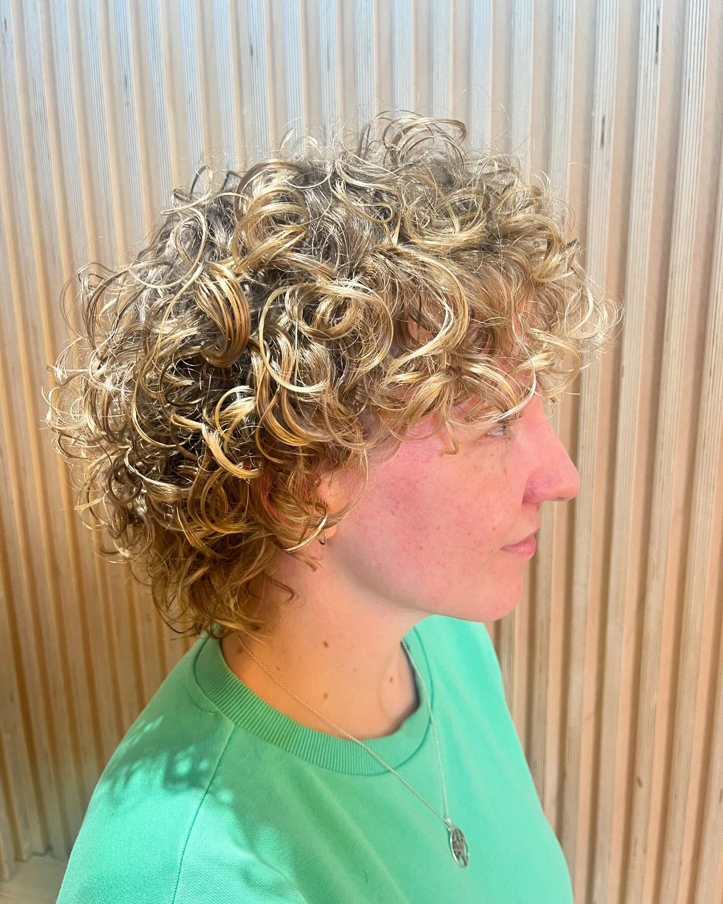 5. Curly Chic: the Golden Halo Of Playful Spirals
