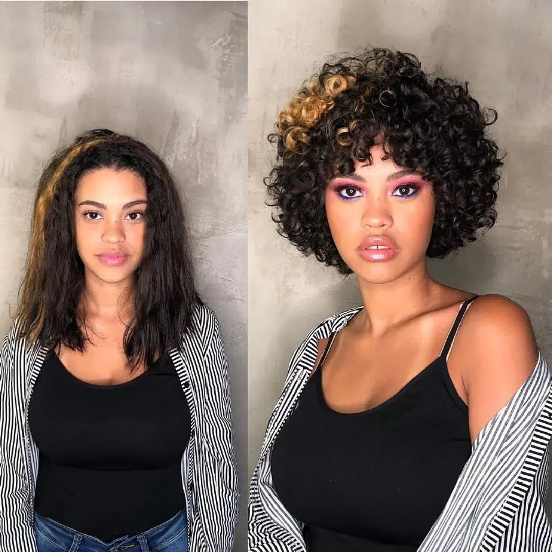 8. Curly Crown: Embrace the Bold Bounce with Playful Highlights