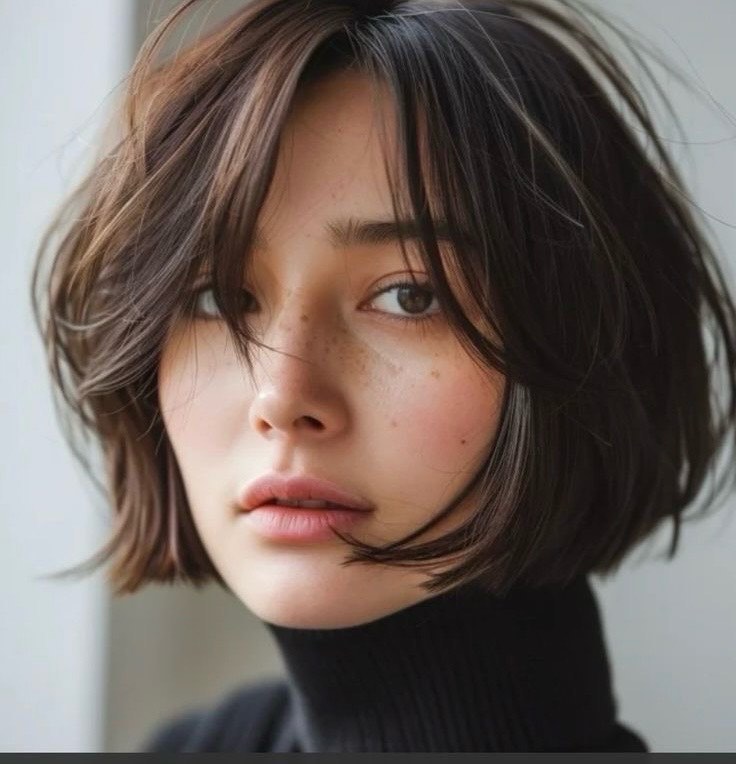 16. the French-inspired Messy Bob