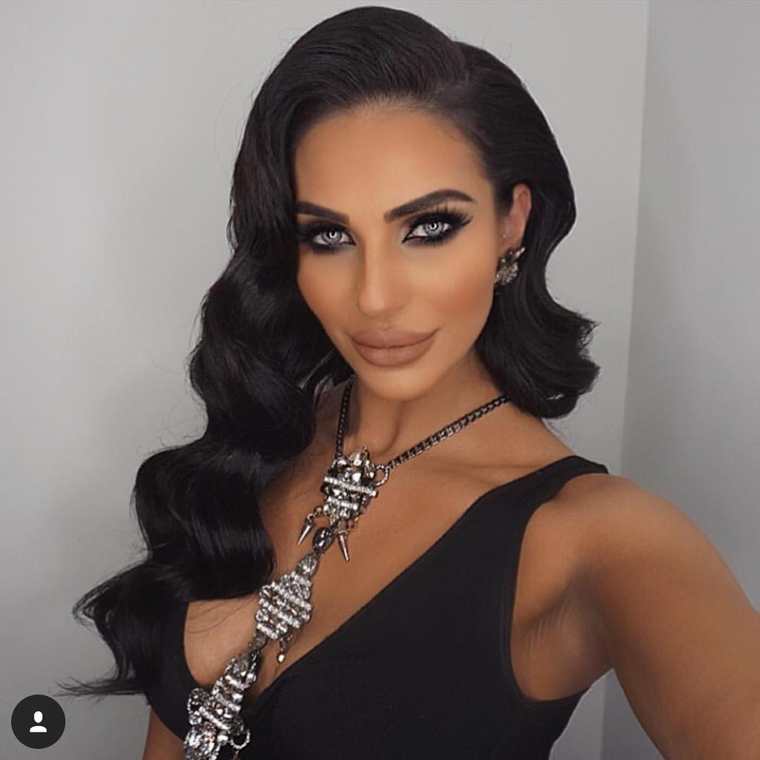 6. Glamorous Noir Waves: a Modern Take on Vintage Elegance