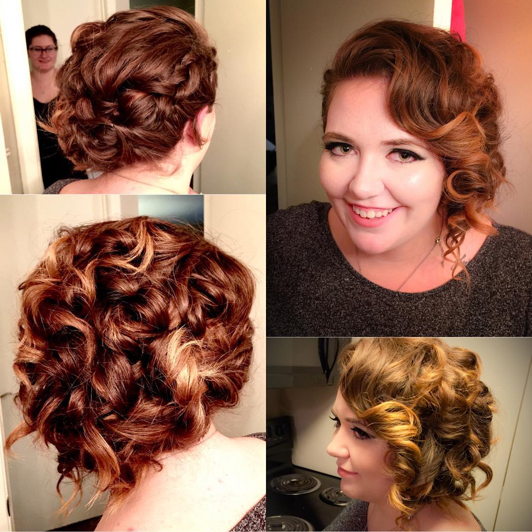 17. Whimsical Waves Meets Charming Chignon