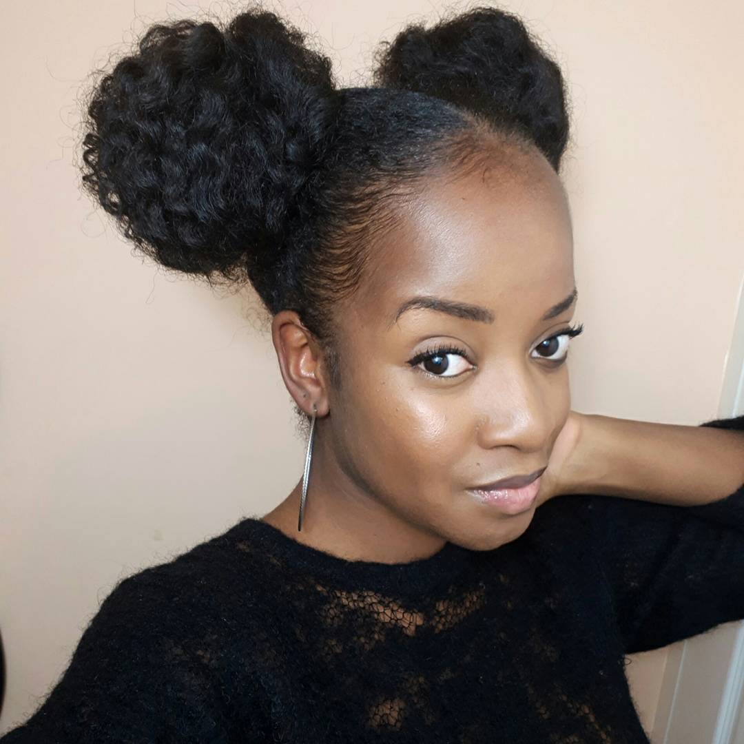34. Double the Fun: Playful Curly Princess Puffs for an Enchanting Prom Night