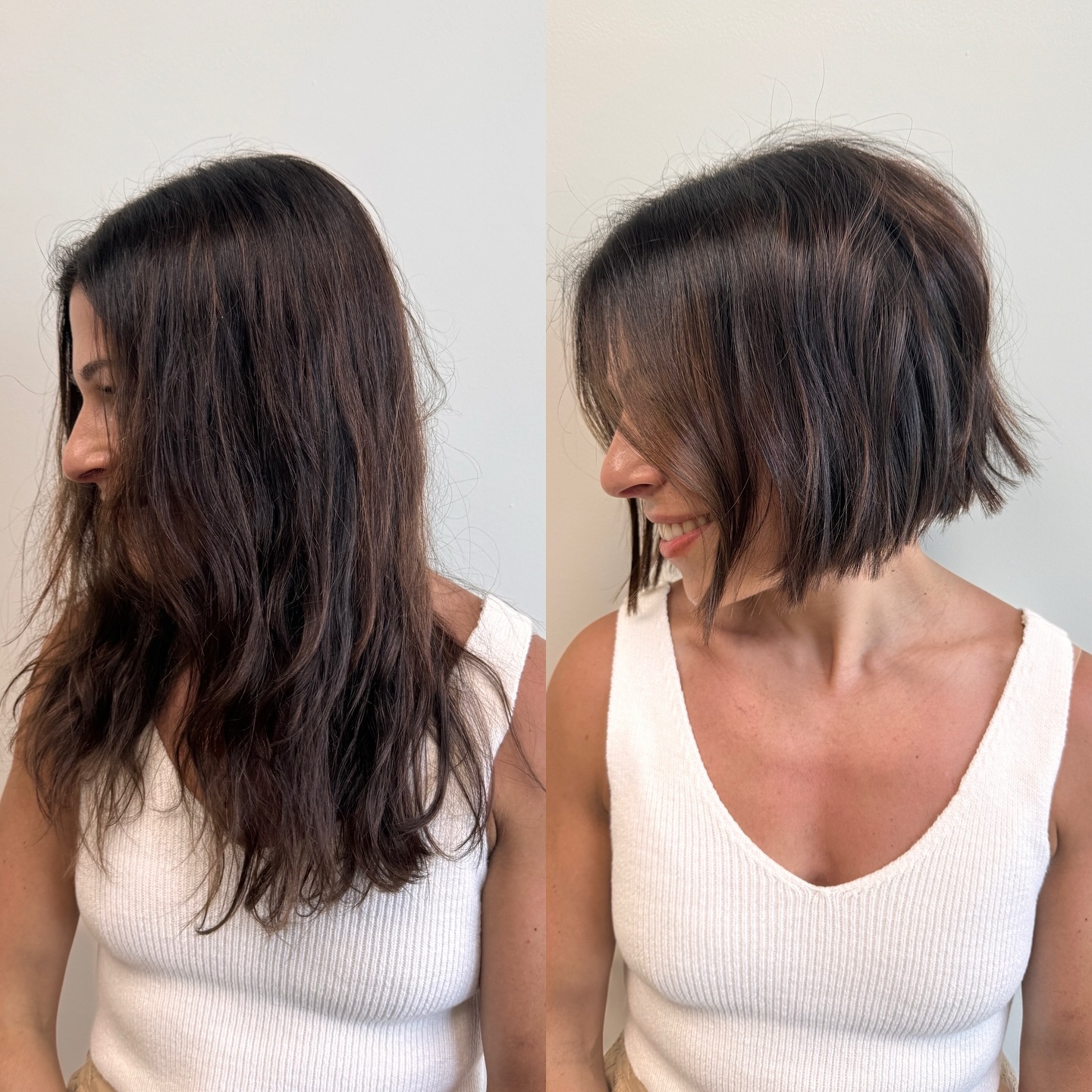 41. Bob Haircut with Textured Layers