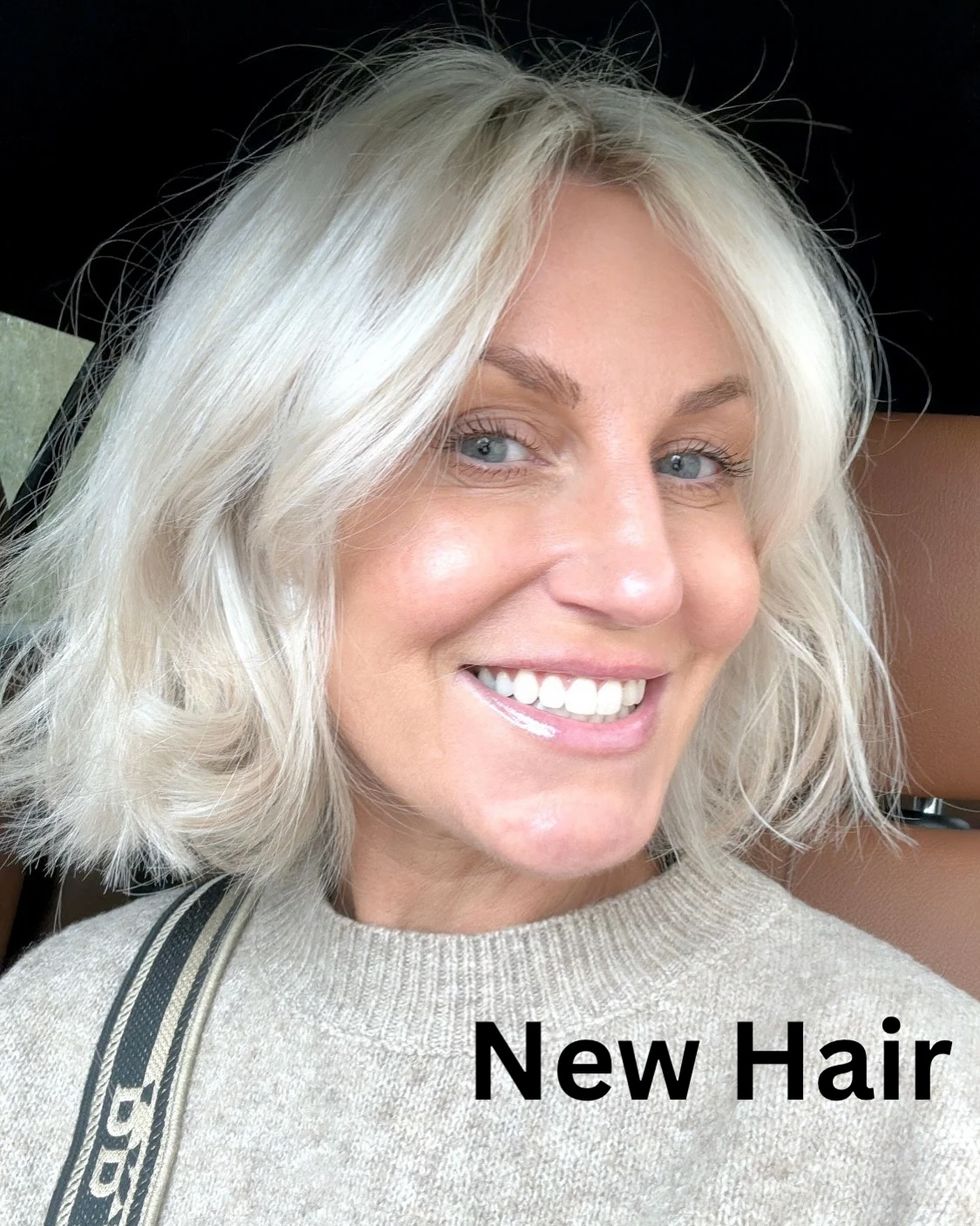 19. Soft Textured Bob with Lived-in Highlights