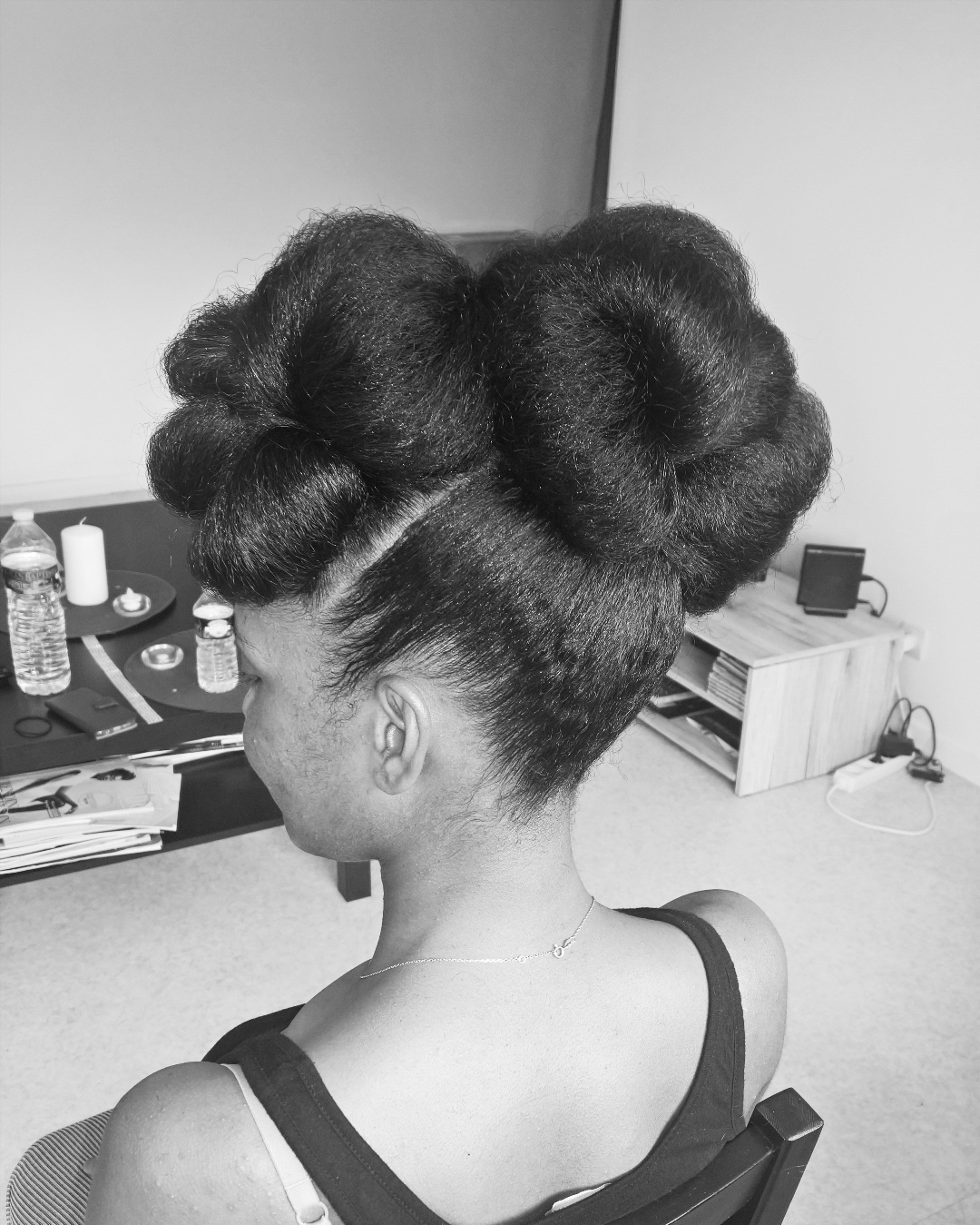 3. Double Bow Elegance: a Tribute to Timeless Afro-chic