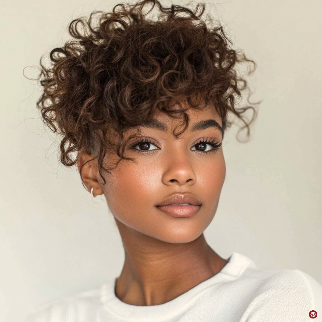 34. Chaos Meets Charm: the Playful Curly Pixie