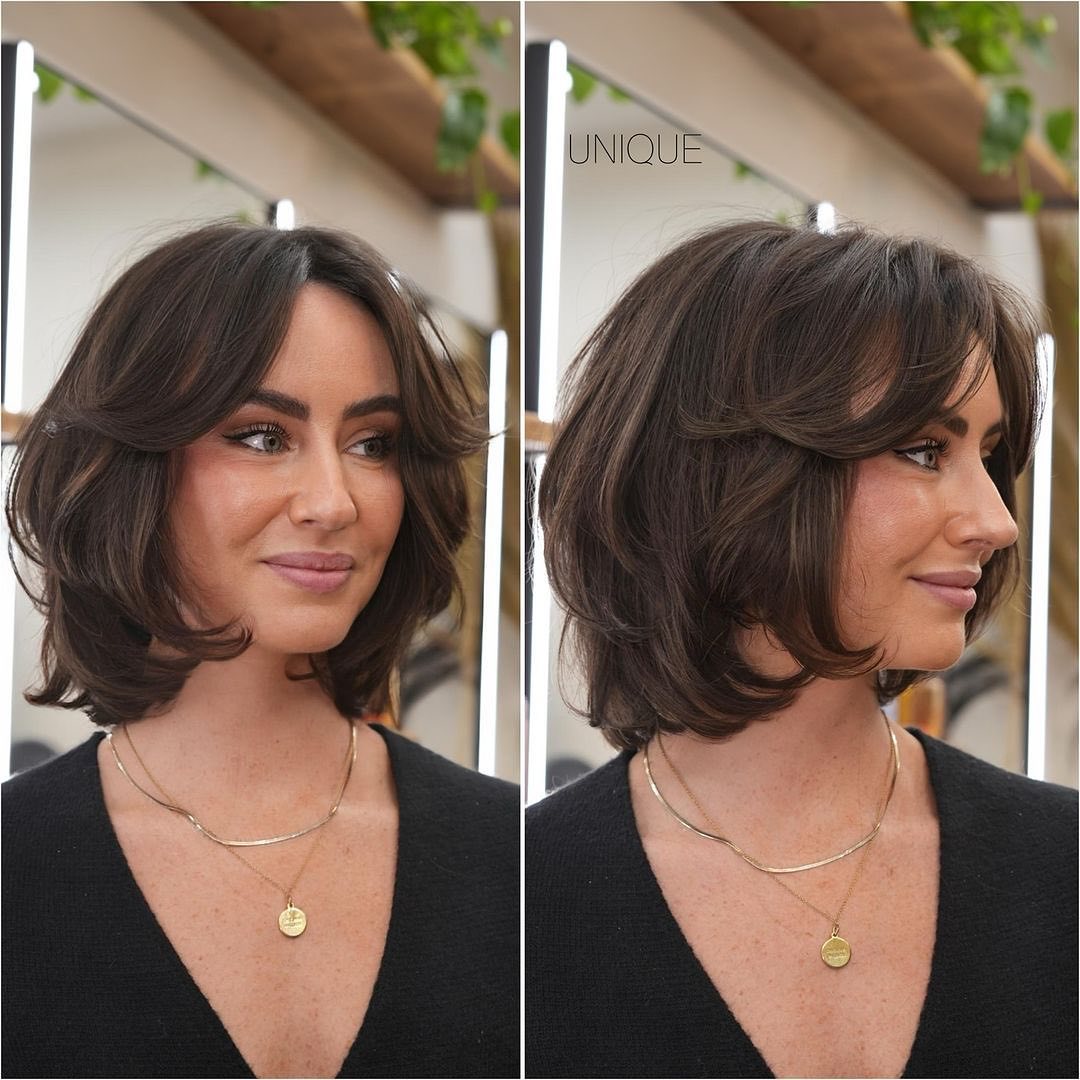 26. Textured Bob with Soft Layers