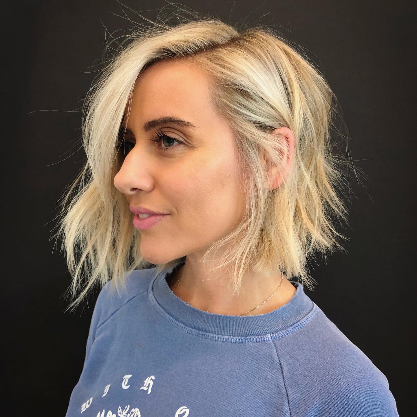 12. Effortless Edges: the Chic Tousled Bob with a Modern Twist