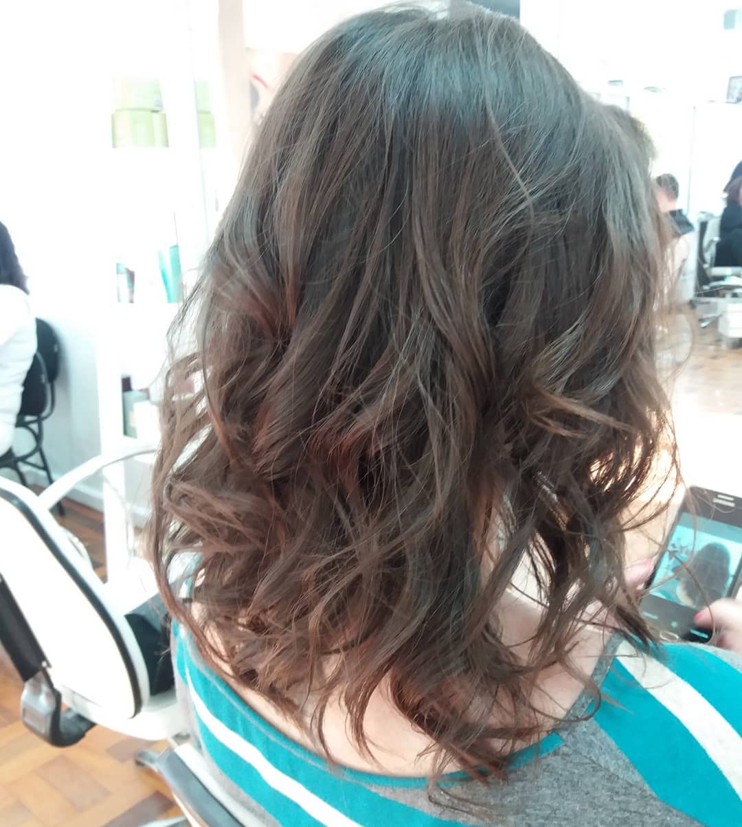 15. the Playful Cascading Curls Bob