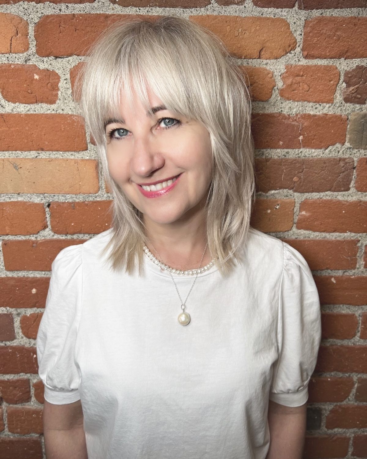 40. Timeless Shag: a Softened Edge with Silvery Allure