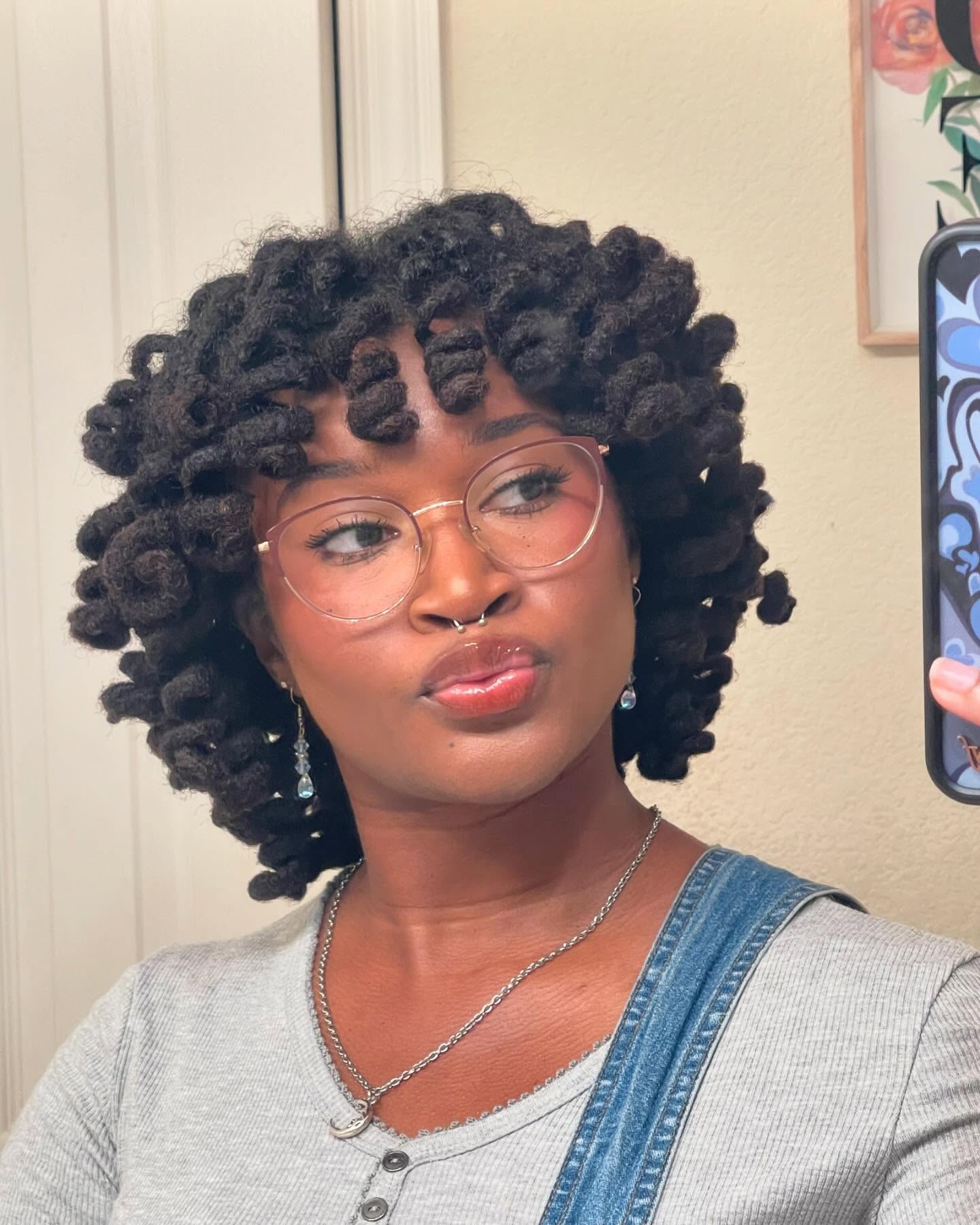 9. Whimsical Spirals: a Short-loc Journey to Retro Chic