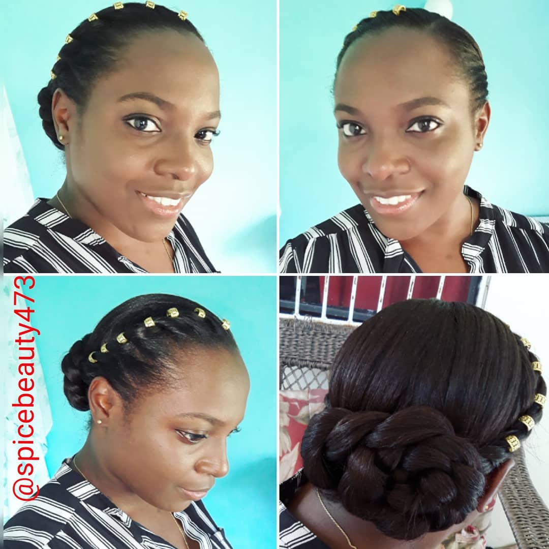 27. Golden-threaded Elegance: a Braided Updo for the Modern Princess
