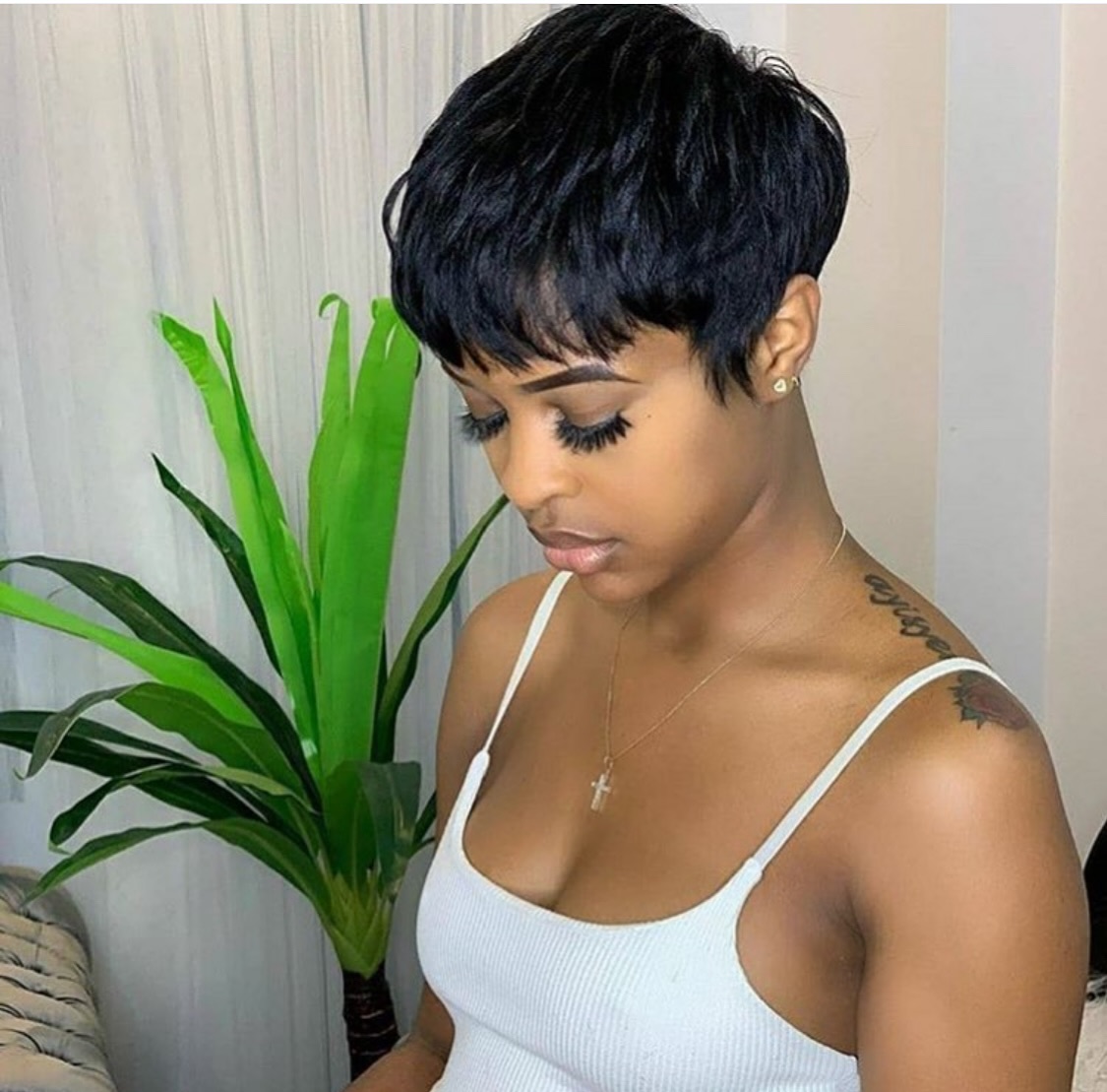 20. 95 Pixie Cut with Textured Layers
