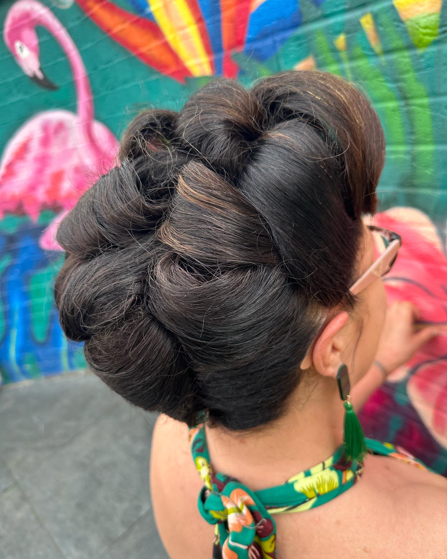 30. Whimsical Twists: an Avant-garde Vintage Bun