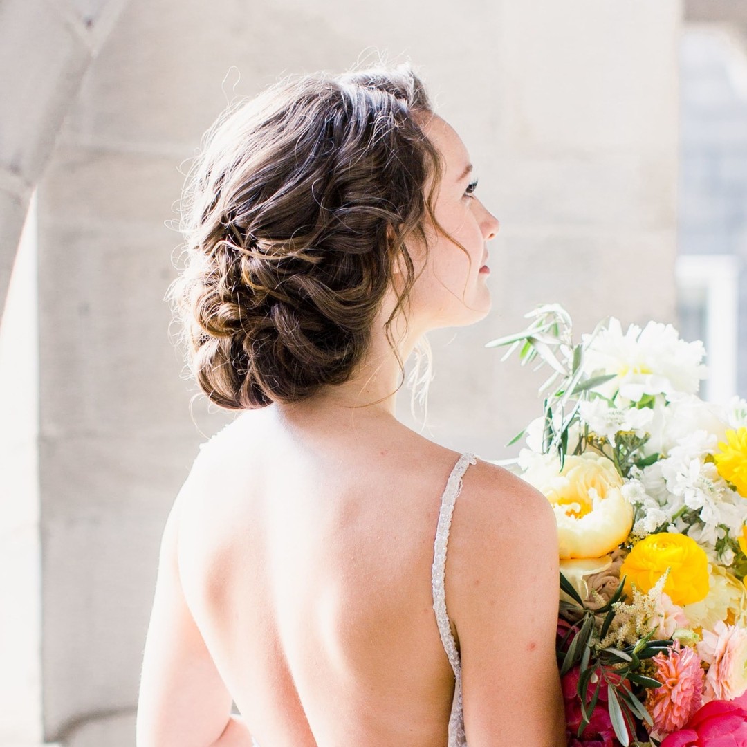 24. Effortlessly Romantic: the Textured Twist Updo for a Fairytale Vibe