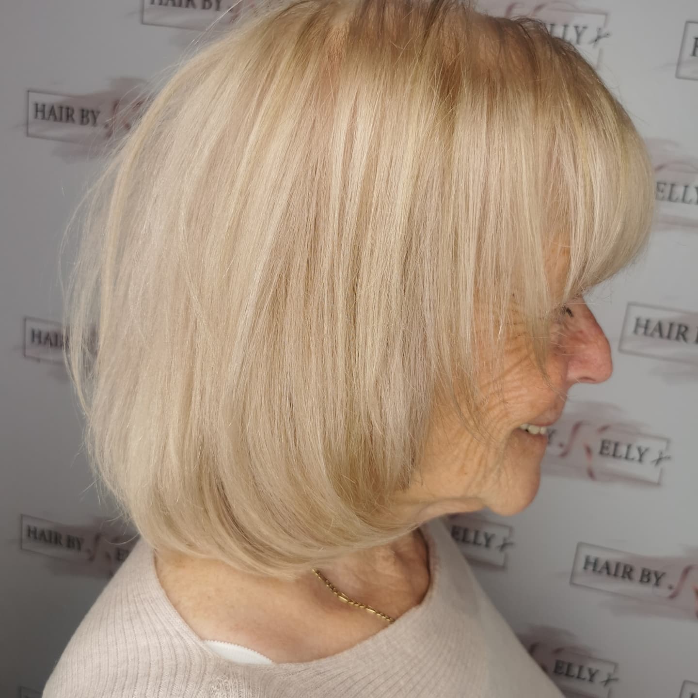 20. the Feathered Bob with Soft Golden Highlights