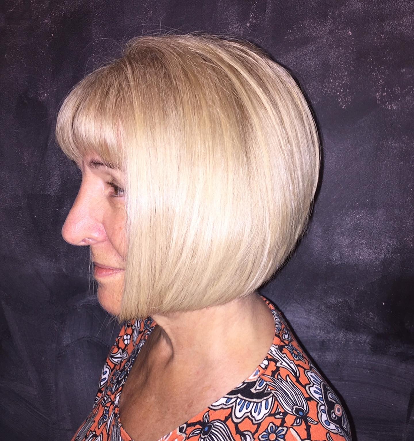 11. the Asymmetrical Bob with Soft Bangs