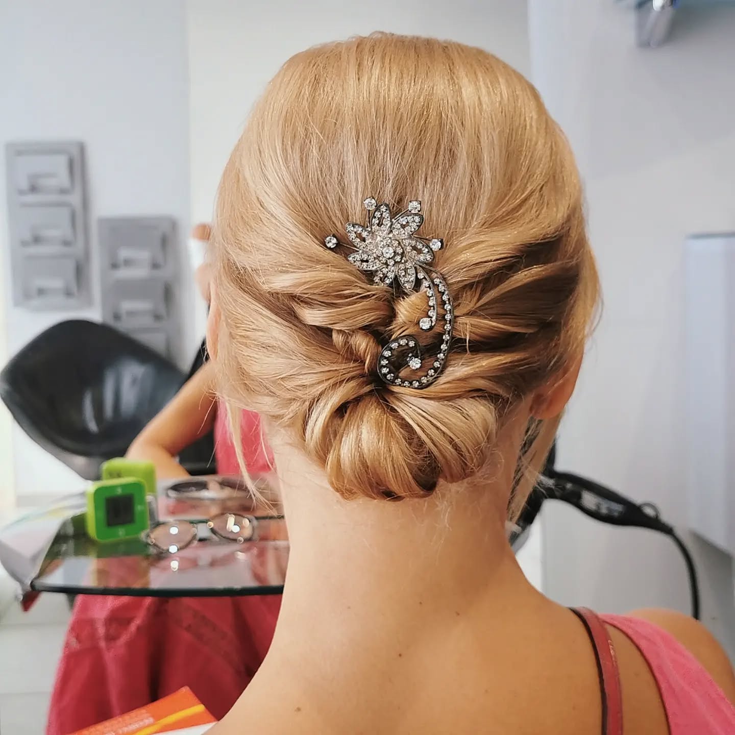 6. Glistening Elegance: a Vintage-inspired Twist on the Classic Chignon