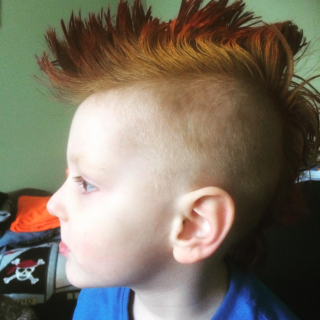 4. Fiery Flair: the Playful Mohawk with a Twist Of Color