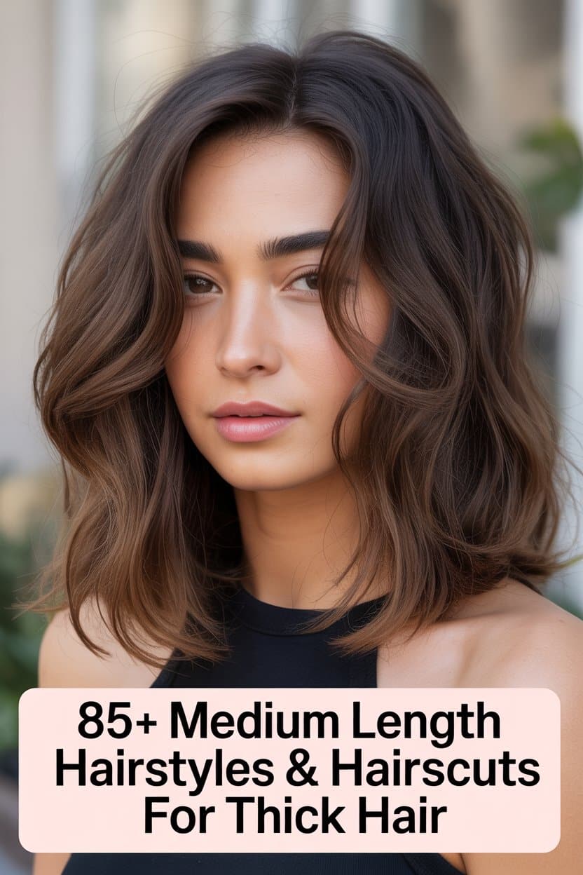 85+ Medium Length Hairstyles & Haircuts for Thick Hair You’ll Love