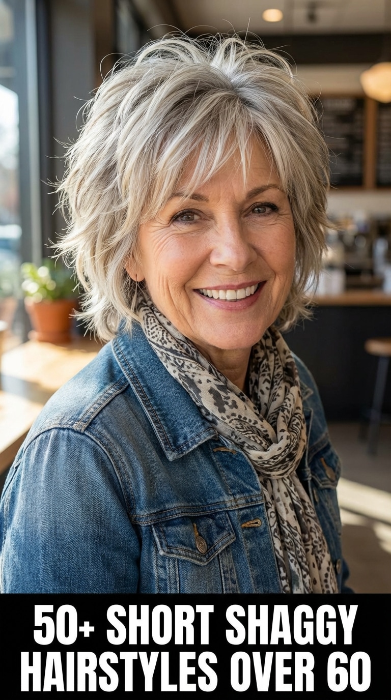 50+ Short Shaggy Hairstyles for Women Over 60 That Look Effortlessly Chic