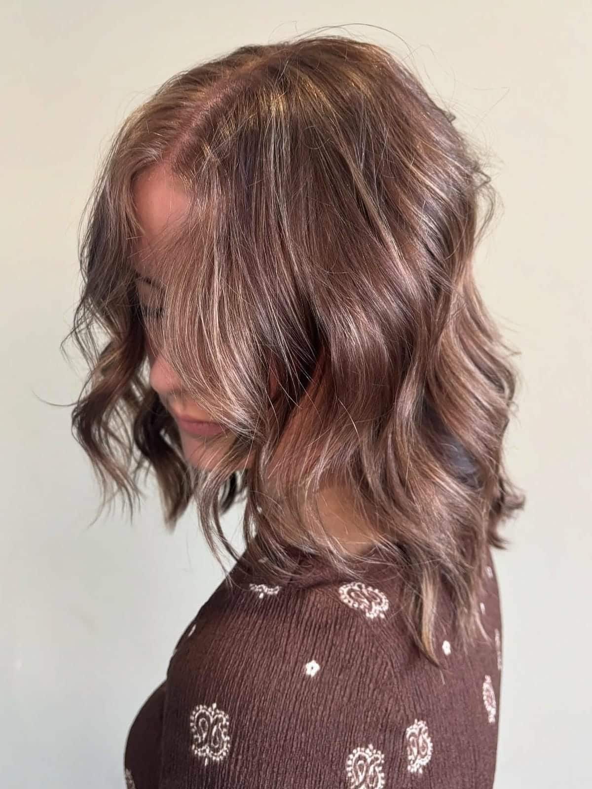 5. Warm Chocolate Brown with Soft Highlights