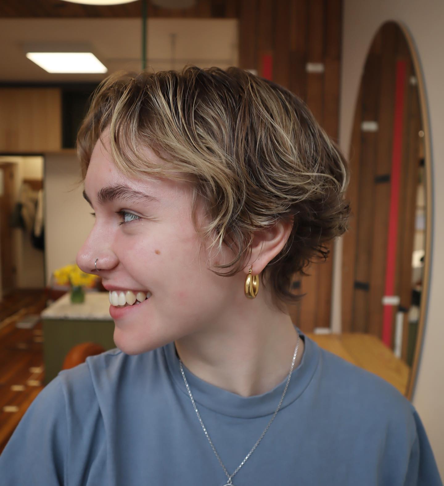 34. Title: Soft Textured Tousled Waves