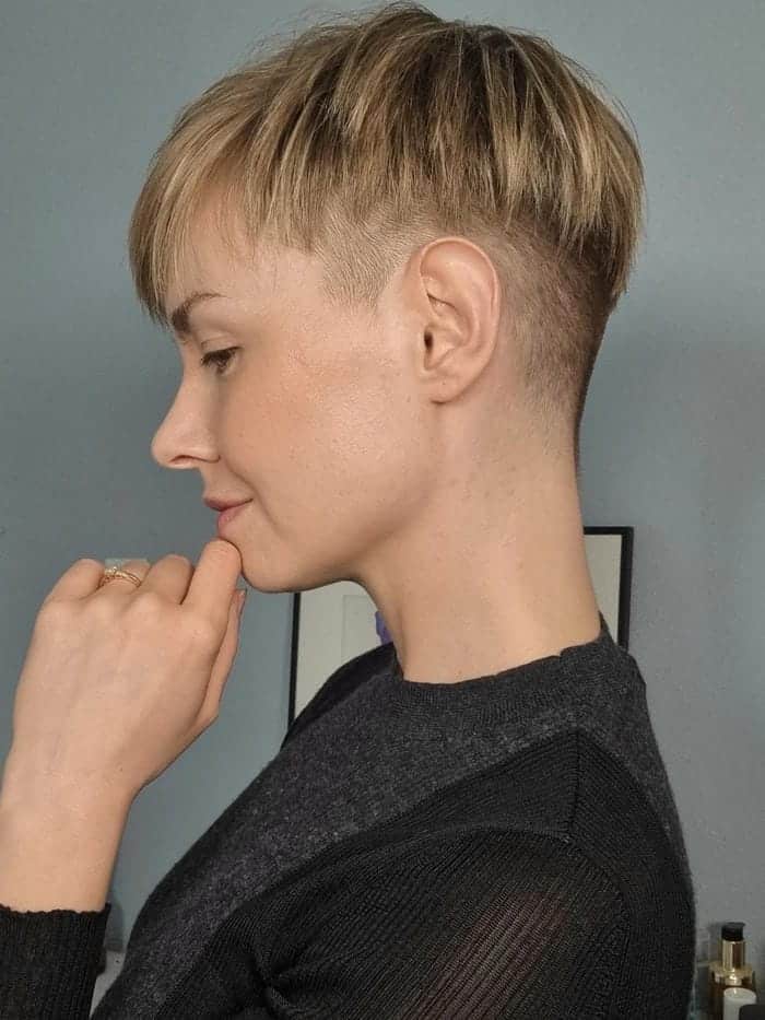 10. Textured Short Cut with Undercut