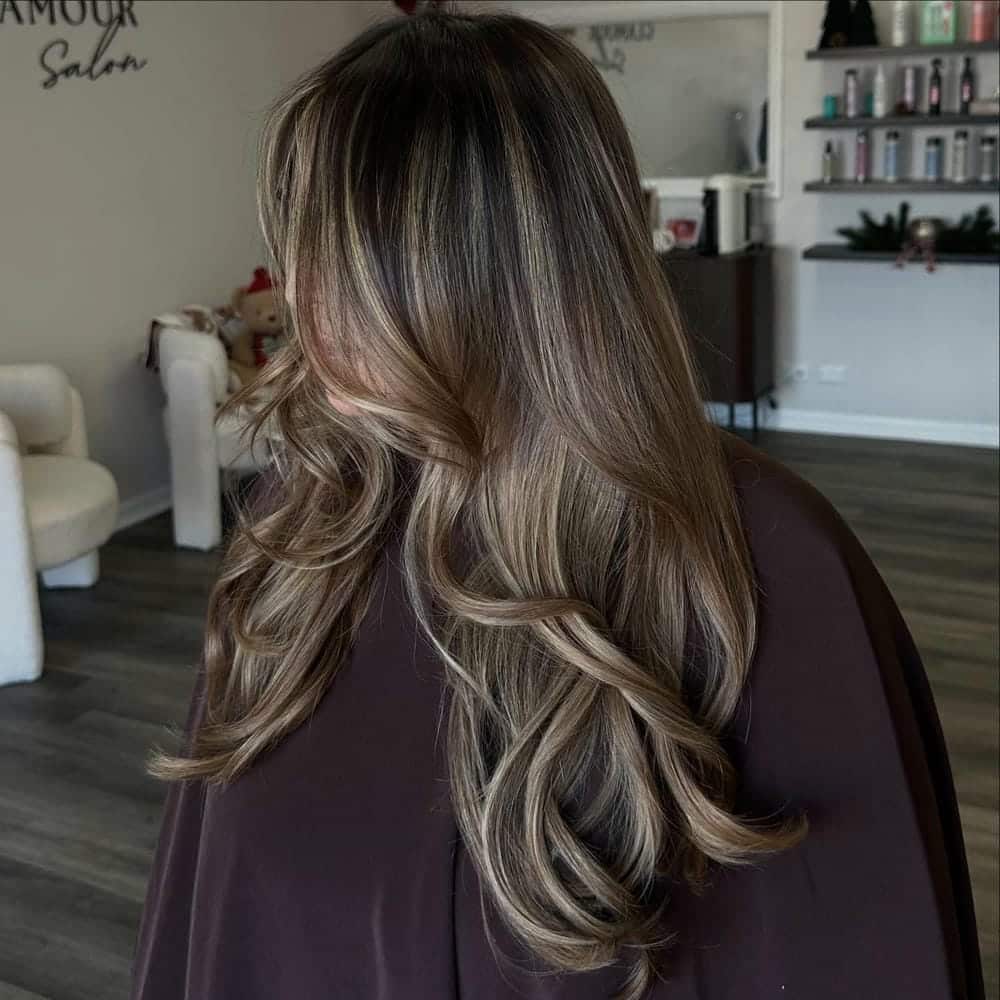 7. Sun-Kissed Light Brown with Rich Lowlights