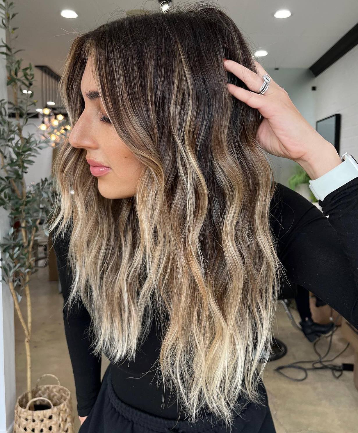 62. Soft Waves with Caramel Highlights