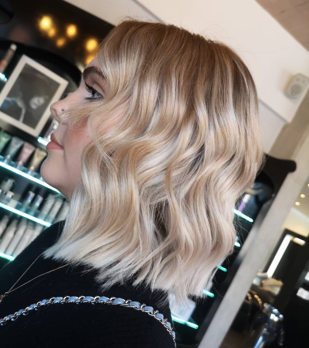 49. Title: Smooth, Textured Shoulder-Length Waves