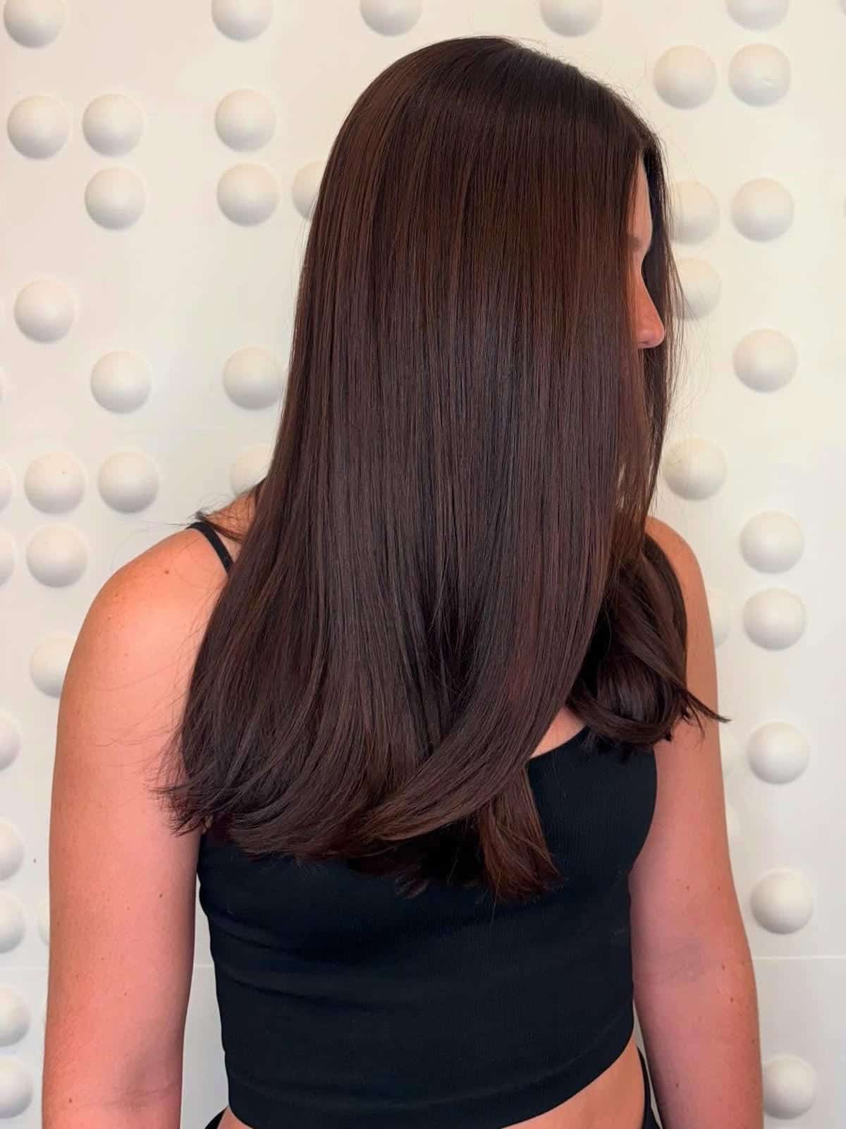 7. Silken Chocolate Brown with Subtle Layers