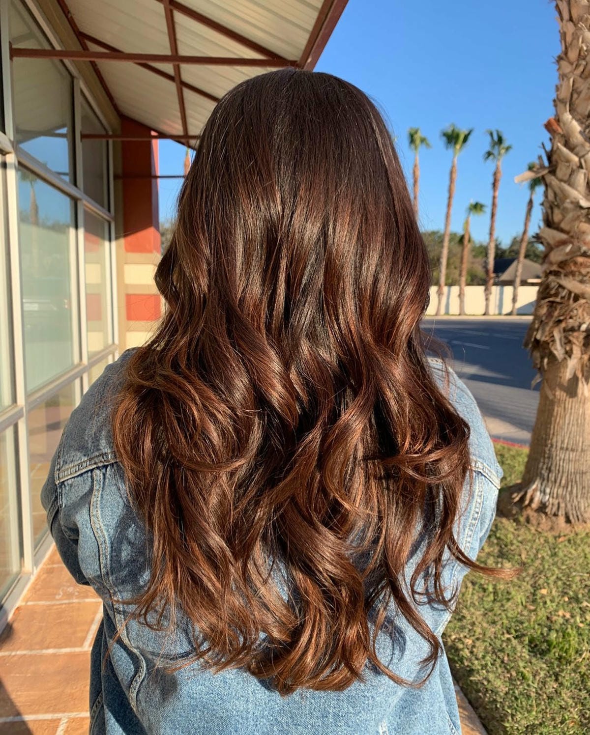 24. Rich Chocolate Brown with Sun-kissed Highlights