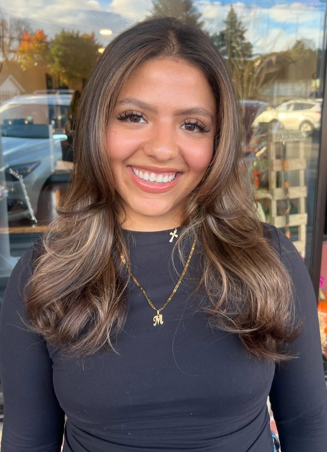 1. Title: Dark Brown Hair with Subtle Caramel Highlights