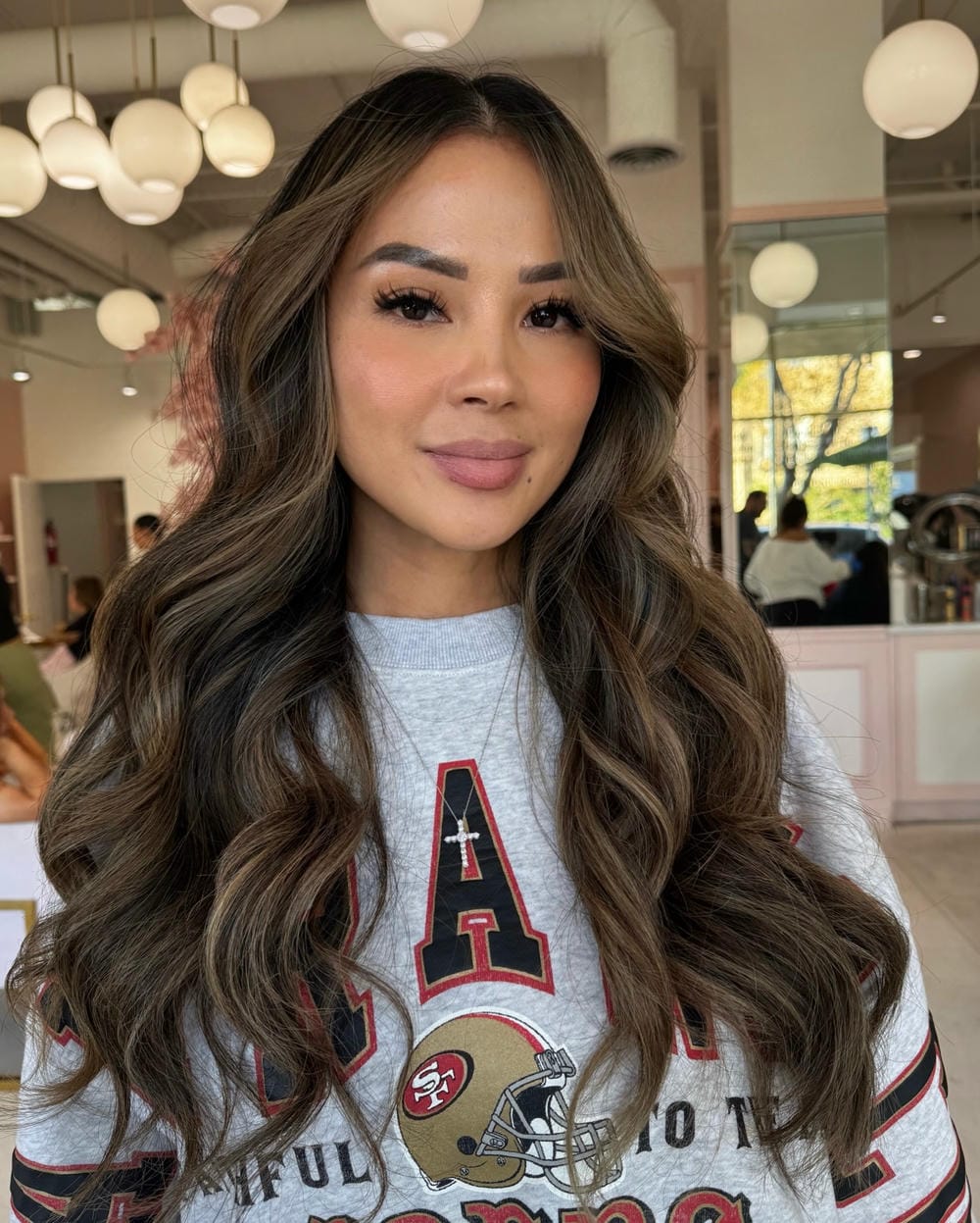 32. Warm Light Brown Waves with Subtle Highlights