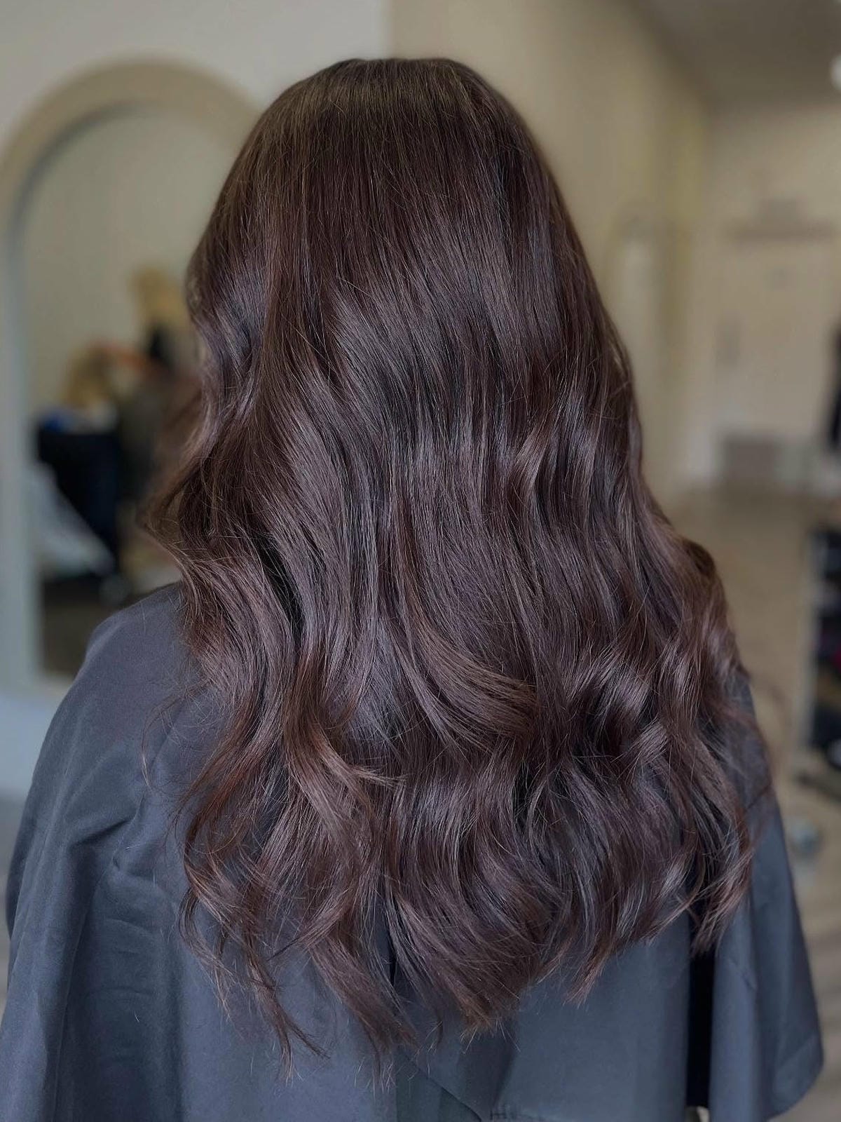 50. Rich Chocolate Brown with Soft Waves