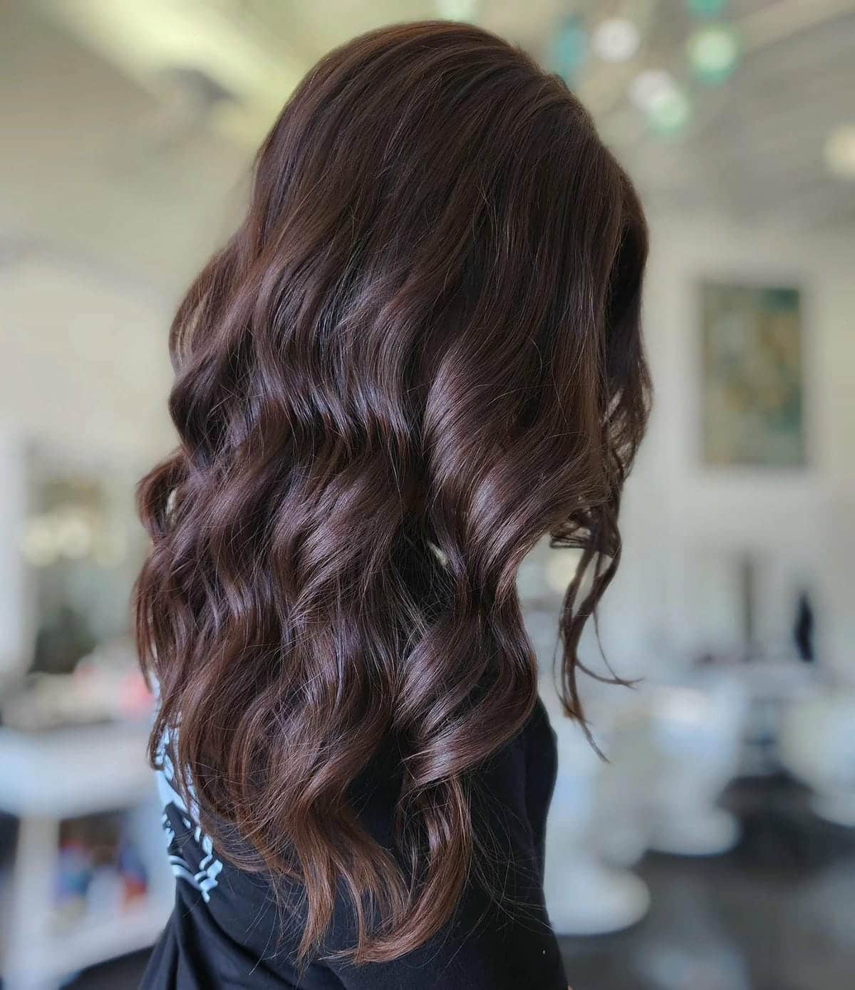 54. Rich Chocolate Brown Waves