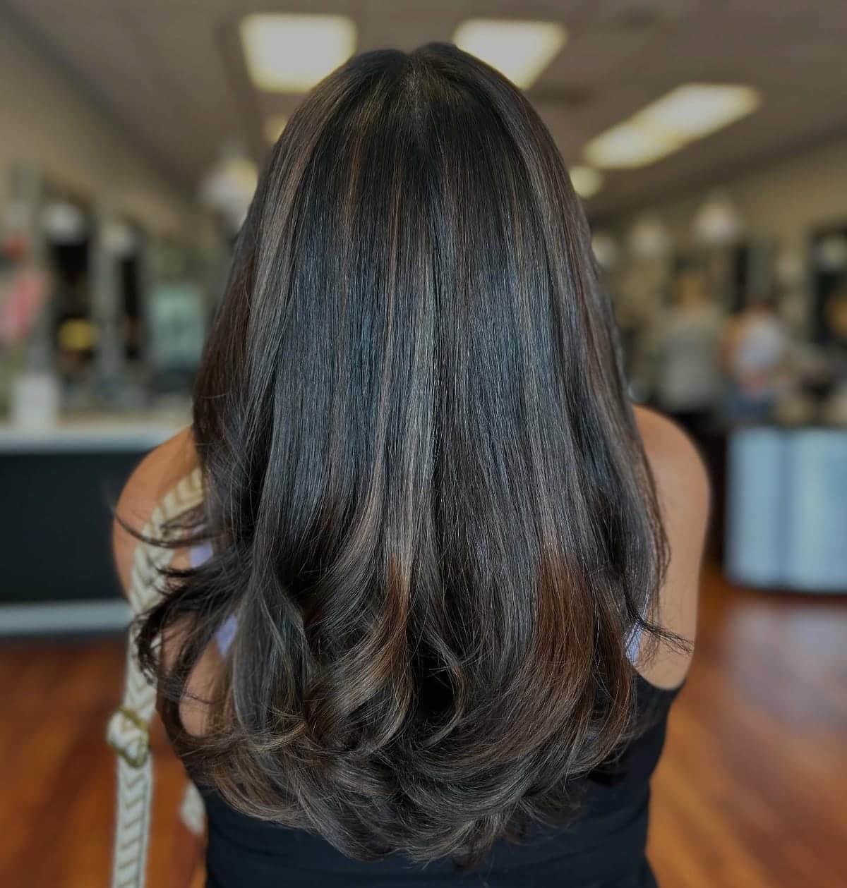 71. Title: Rich Chocolate Brown with Subtle Highlights