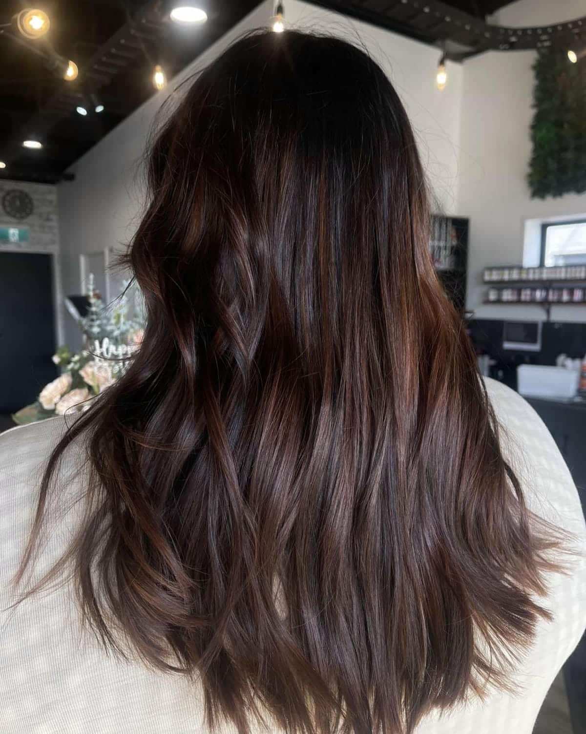 23. Title: Rich Chocolate Brown with Subtle Highlights