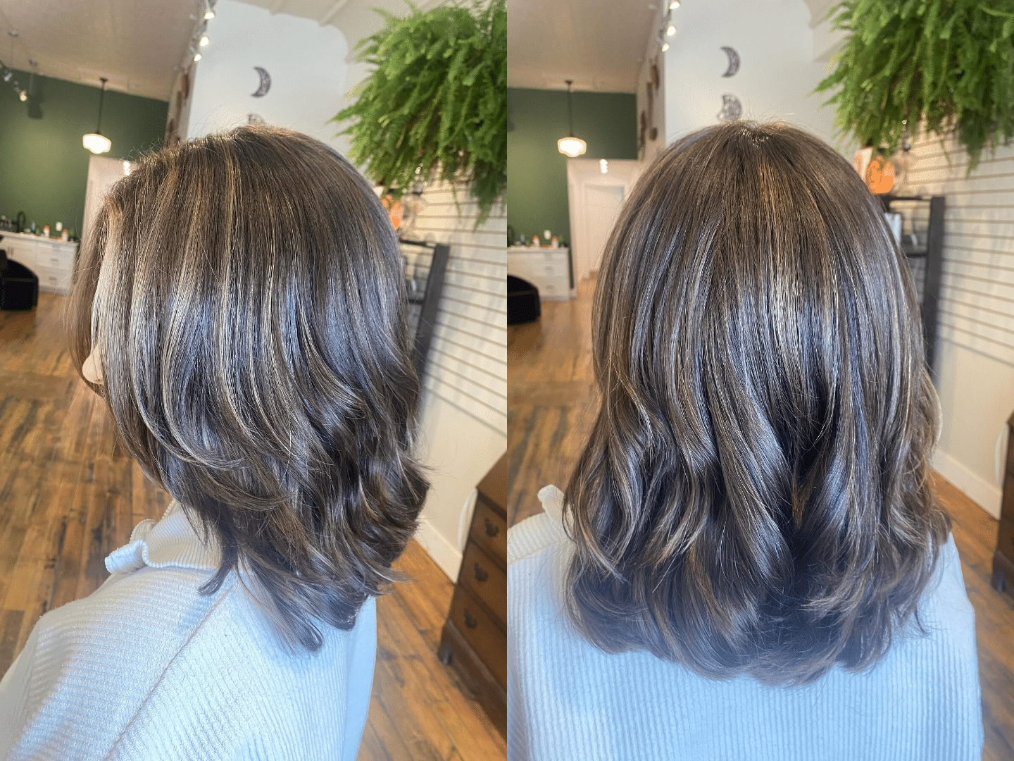 67. Subtle Layered Waves with Caramel Highlights