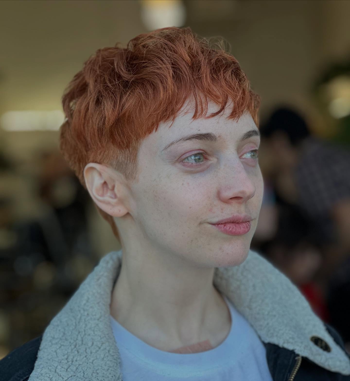 25. Short Wavy Copper Pixie