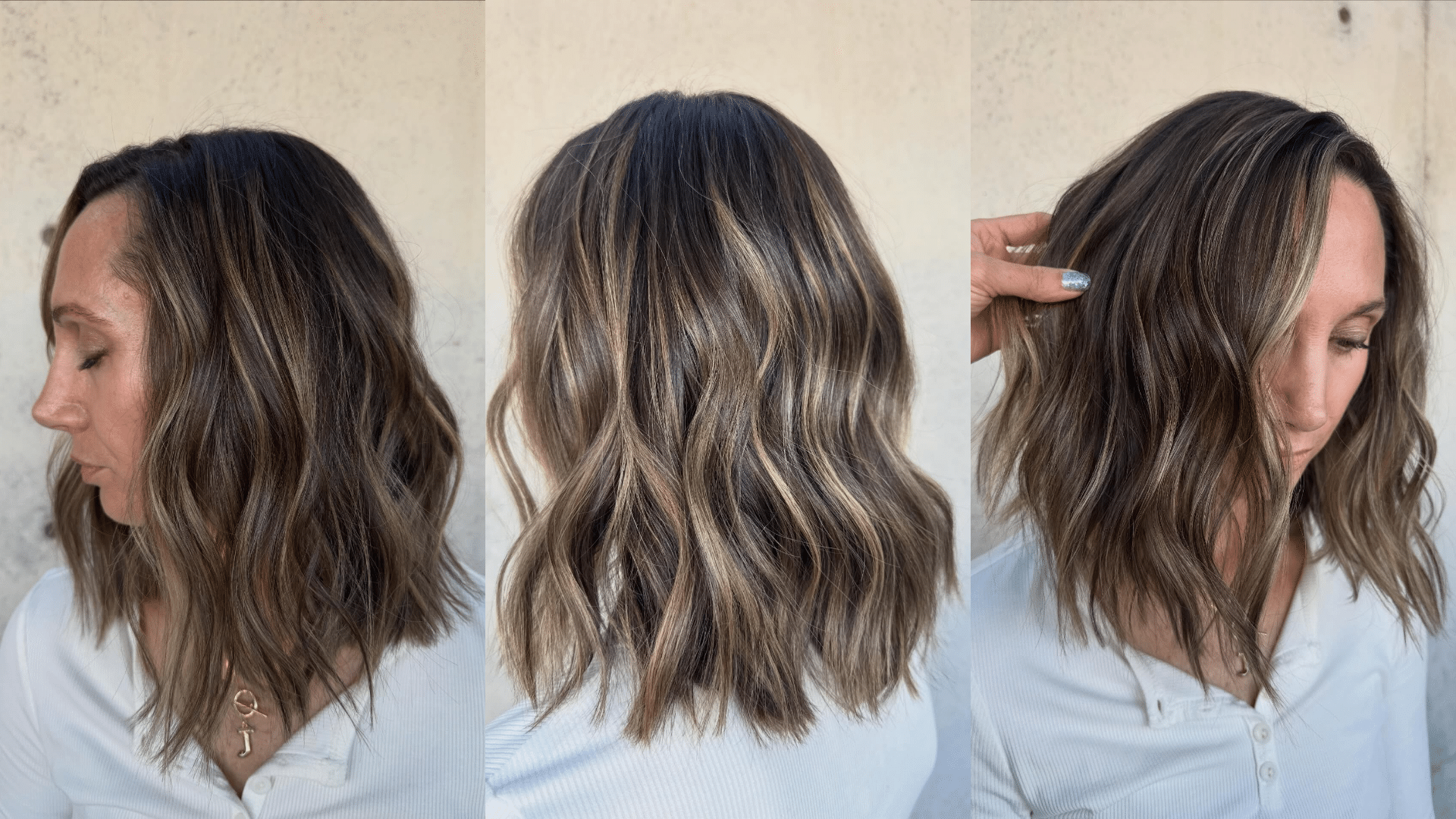 63. Title: Soft Waves with Sun-Kissed Highlights