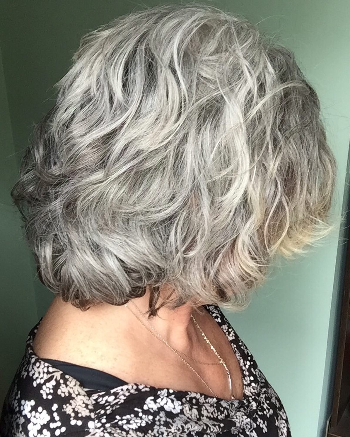 70. Soft, Layered Silver Waves
