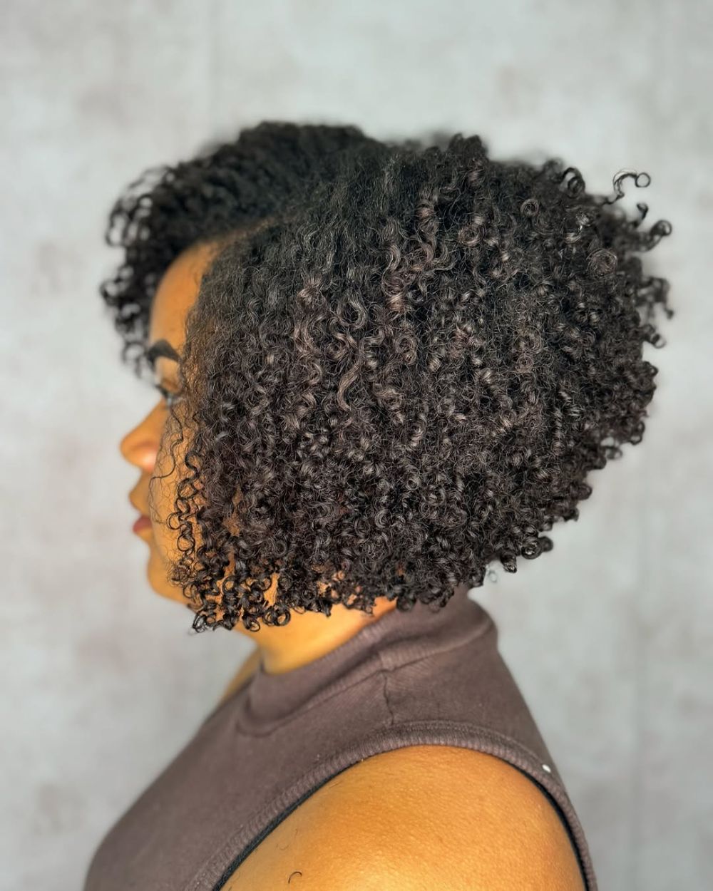 57. Curly Textured Short Bob