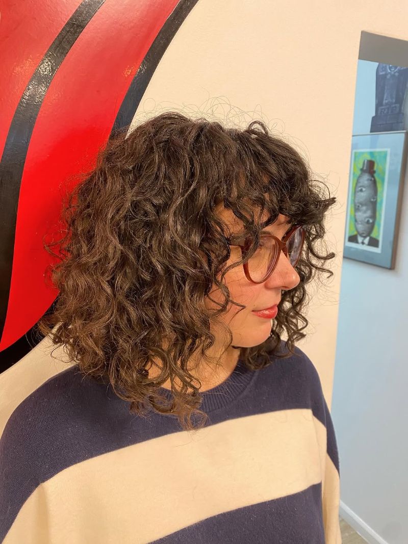 65. Defined Curly Bob with Soft Layers