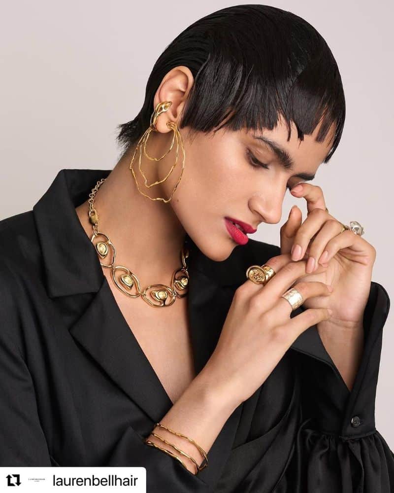 40. Modern Edgy Choppy Pixie